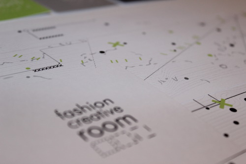 Artwork, Visual Identity, Logo Design for Fashion Creative Room, presented during ‘Creative Clusters: creative economy pathways for the innovative youth’ EU-funded project co-sponsored by PO FESR Campania 2007-2013.